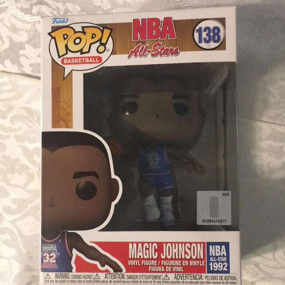 Funko Pop! NBA All-Stars #138 Magic Johnson Vinyl Figure - Blue Jersey